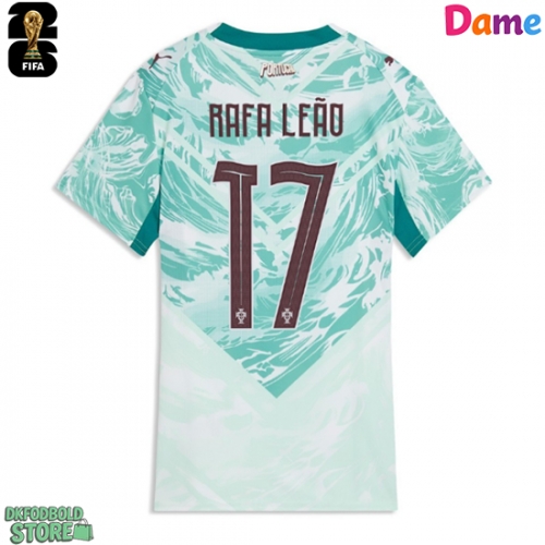 Portugal Rafael Leao #17 Replika Udebanetrøje Dame VM 2026 Kortærmet